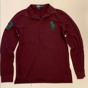 Polo by Ralph Lauren,size M purple custom fit men